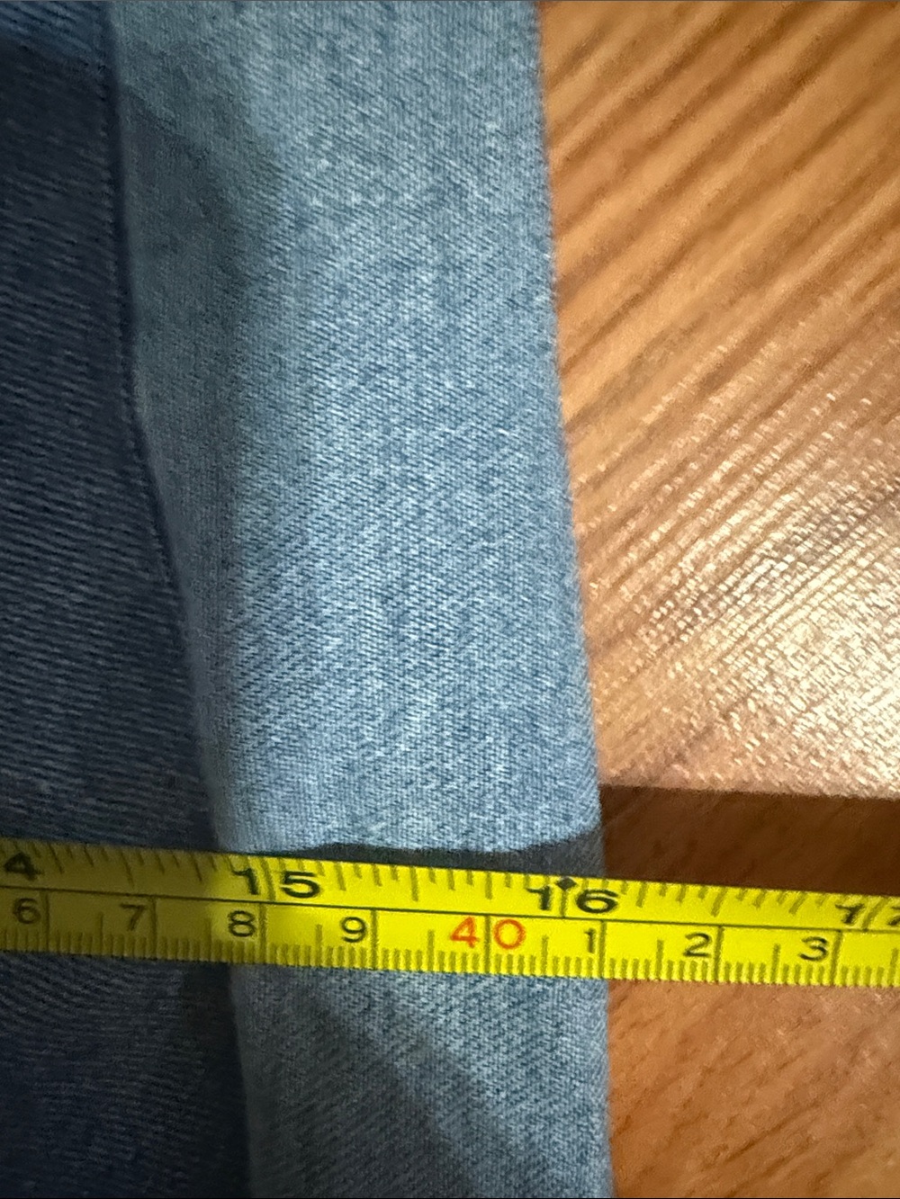 Wonderly Light Blue Denim Pull-On Shorts with tie drawstring - Picture 7 of 7